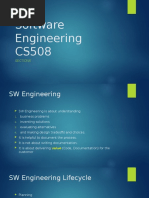 Software Engineering CS508: Sections