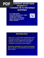 Chapitre 5 Postulats de la mécanique quantique