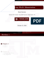 Title of My Ph.D. Dissertation: Name Surname