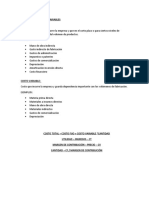 Costos Fijos y Costos Variables