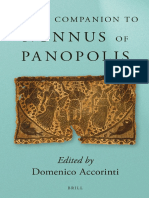 Brill's Companion To Nonnus of Panopolis-Brill Academic Publishers (2016) PDF