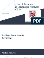 PL Artifact Detection Removal Analysis Report