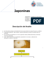 Cromatografía de capa fina y cromatografía de fluido supercrítico para el análisis de saponinas