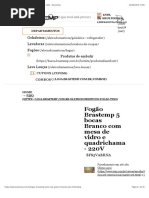 Fogão Brastemp 5 bocas Branco com mesa de vidro - Brastemp