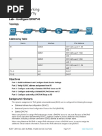 8.5.1 Lab - Configure DHCPv6