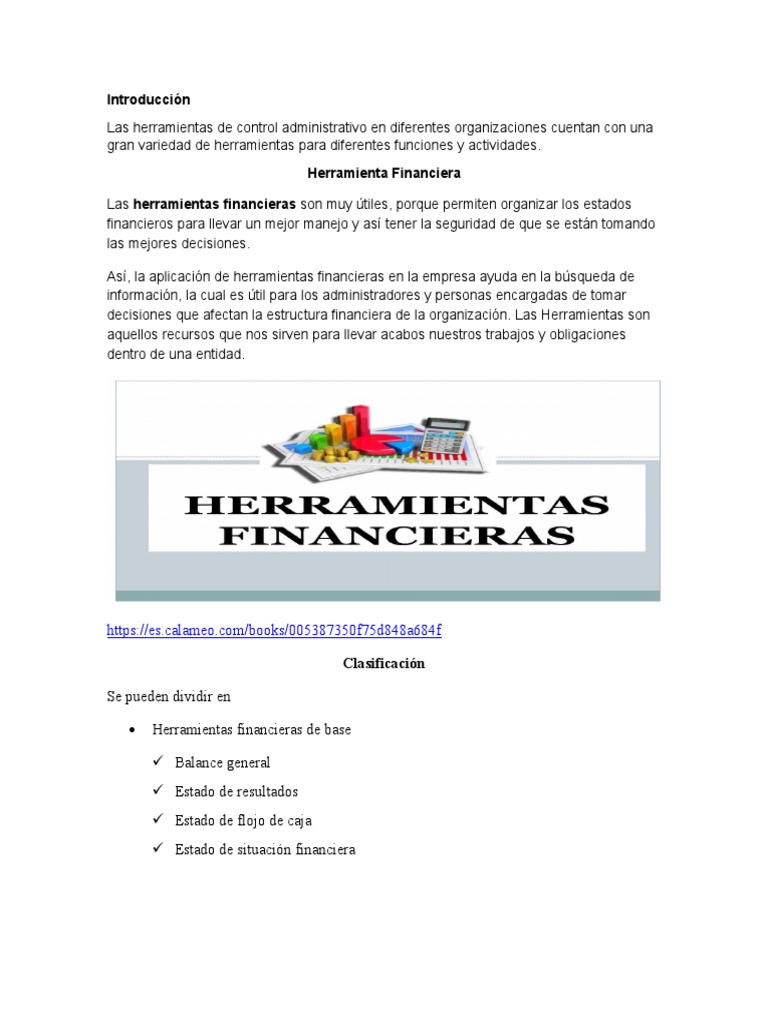 Herramientas Financieras para Empresas | PDF | Capital de trabajo ...