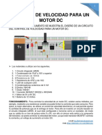 Control de Velocidad para Un Motor DC