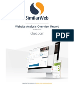 Website Analysis Overview Report: January 2020