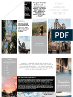 Study Abroad Educational Project Brochure