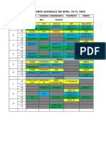 Zoom Conference Schedule April 13-17, 2020