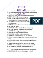 Voca Bular Y List: ENJOYMENT: When You Get Pleasure of Something