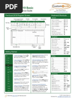 Excel 2019 Basic: Quick Reference Guide