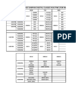 Knowledge Darpan Digital Classes Routine (For RB)