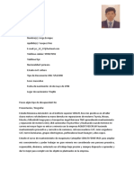 Curriculum Vitae Jorge Enrique Vasquez Rios