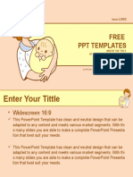 Newborn Infant Medical PowerPoint Templates Widescreen