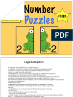 PrekKinderNumberPuzzlesFREE PDF