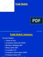 Fault Models Summary