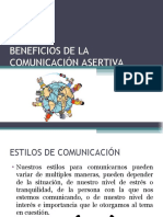 BENEFICIOS DE LA COMUNICACIÓN ASERTIVA
