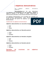 Ejemplo de Adjetivos Demostrativos