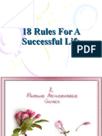 18 Rules For A Successful Life