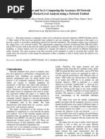 OPNET Modeler and Ns-2: Comparing The Accuracy of Network Simulators For Packet-Level Analysis Using A Network Testbed