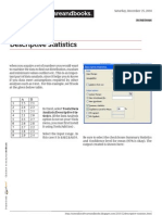 Descriptive Statistics