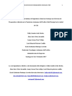 Propuesta de mejora del sistema de Seguridad y Salud en el trabajo en el Servicio de Parqueadero vehículos UTAP