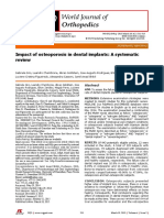 Impact of Osteoporosis in Dental Implants: A Systematic Review