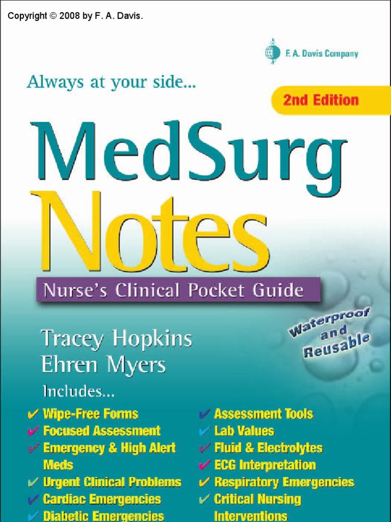 MedSurg Notes Nurse's Clinical Pocket Guide (FA Davis, 2007