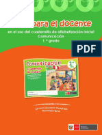 Guía para El Docente en El Uso Del Cuadernillo de Alfabetización Inicial Comunicación 1er. Grado