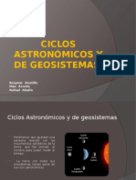 Ciclos Astronómicos y de Geosistemas