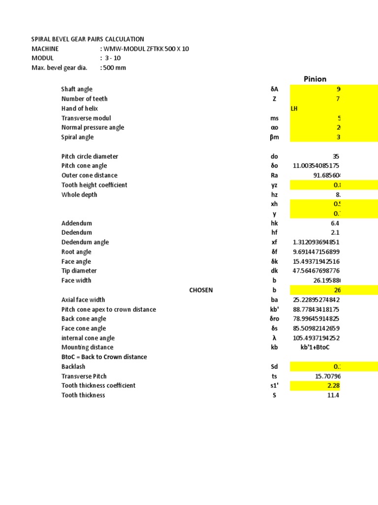 Spiral Bevel Gear System ZFTKK 500 PDF