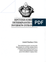 Dialnet HipotesisSobreLosDeterminantesDeLaInversionExtranj 4934982 PDF