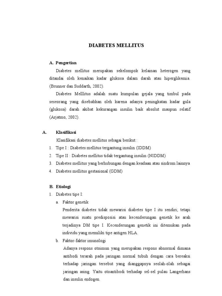 Askep Diabetes Mellitus