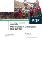 Mancomunidad de Municipios Del Norte de Potosí: Avances, Logros e Impactos de La Gestión Territorial Supramunicipal