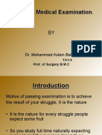 System of Medical Examination