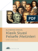 (İletişim Yayınları1522 - Başvuru Dizisi 56) Blandine Kriegel - Klasik Siyasi Felsefe Metinleri-İletişim Yayınları (2010)