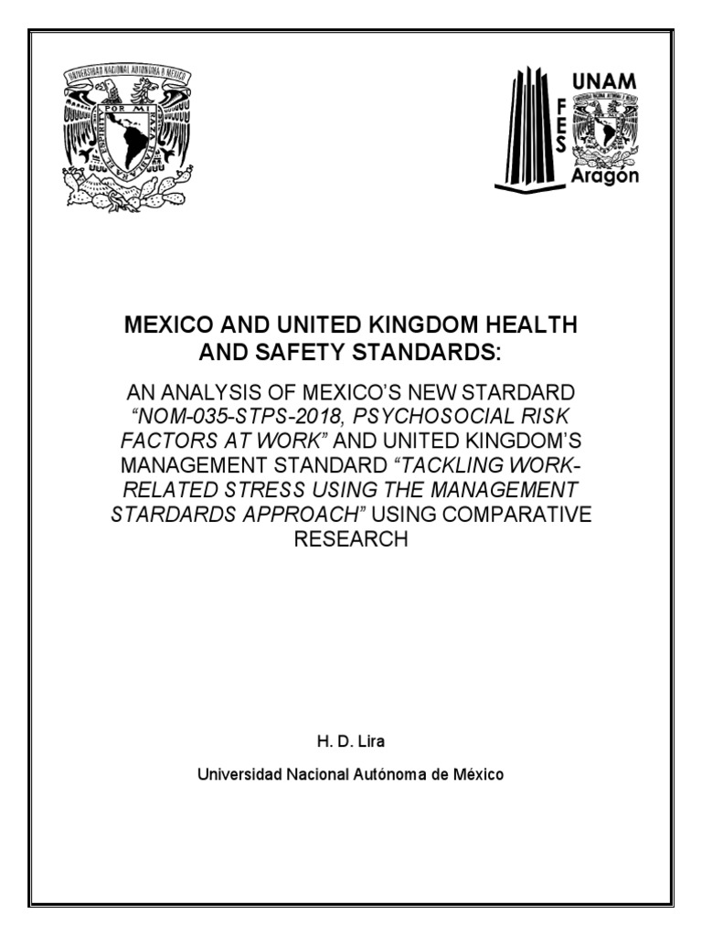 Mexico and United Kingdom Health and Safety Standards PDF
