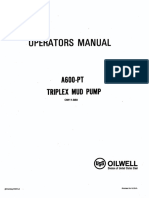Operator's Manual of A600-Pt Mud Pump