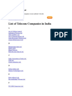 List of Telecom Companies in India: Company Snapshot