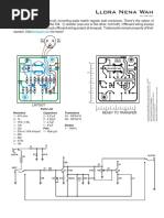 Llora Nena Wah: Resistors Transistors Capacitors Parts List