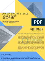 Group 22: Joneja Bright Steels Case Study Solution