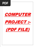 ICSE Computer Project (PDF File)