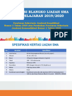 Spesifikasi Blangko Ijazah SMA 2019-2020