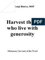 Harvest Those Who Live With Generosity: Fr. Luigi Butera, MSP