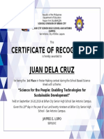 Science Certifcate