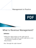 Revenue Management in Practice