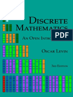 Oscar Levin - Discrete Mathematics. An Open Introduction-Openmathbooks - Org (2019) PDF