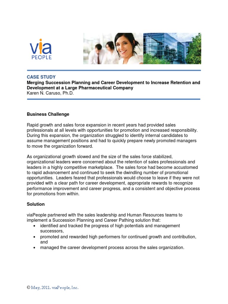 Succession and Career Pathing Case Study May 2011 | PDF | Employee ...