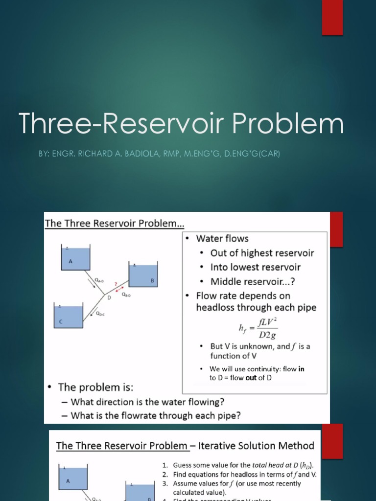 Three-Reservoir Problem PDF | PDF